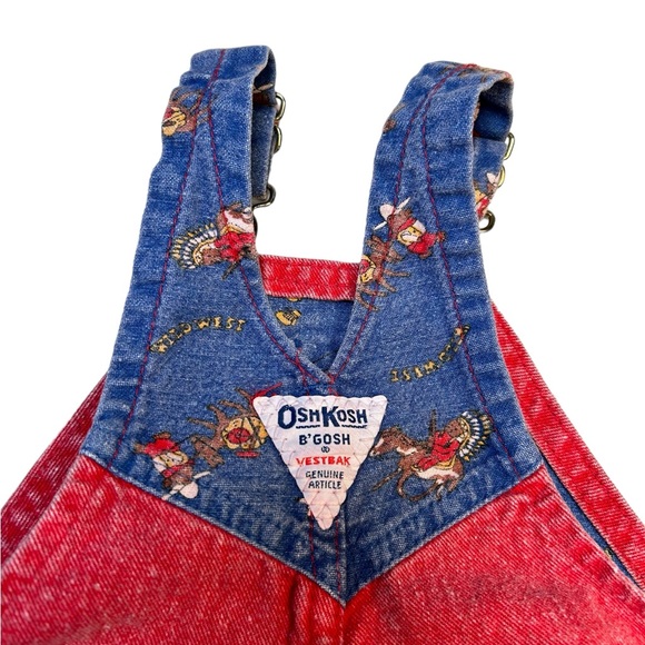 Vintage Oshkosh b’gosh cowboy theme overalls - Picture 7 of 7
